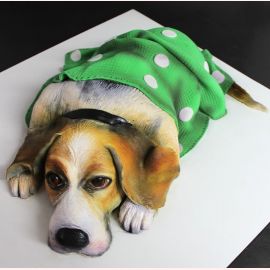 Торт "Собачка под теплым одеялом"