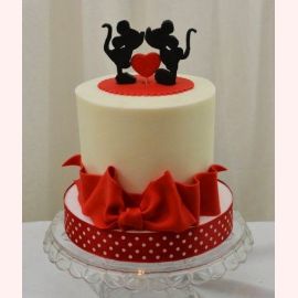 Торт для влюбленных "Любовь и мышата"