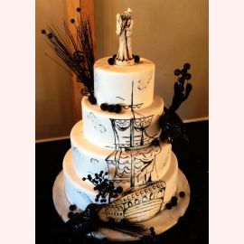 Торт "Пиратская свадьба"