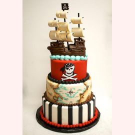 Торт "На пиратском корабле"