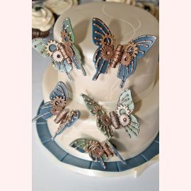 Торт "Механические бабочки"