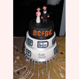 Торт "Свадьба рокеров"
