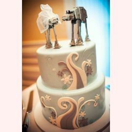 Торт на свадьбу "В стиле Звездных войн"
