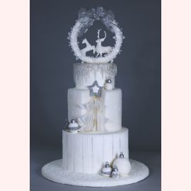 Новогодний торт 2022 "Влюбленные олени"