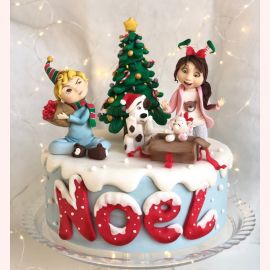 Новогодний торт 2022 "Праздник для Ноэля"