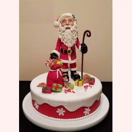 Новогодний торт 2022 "Щедрый Санта Клаус"