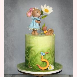 Детский торт "Мышонок и улитка"