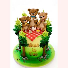 Детский торт "Три медведя - чаепитие"